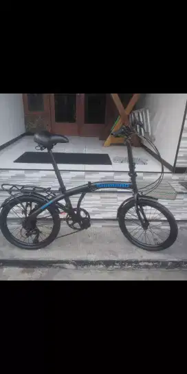 Sepeda Lipat BASIC ALEOCA 6 SPEED CUSTOM BAGUS UK.20 SIAP PAKE
