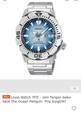 Jam Tangan Seiko Save The Ocean Penguin