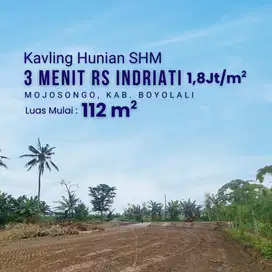 Kavling Hunian SHM Mojosongo – 3 Menit RS Indriati, Harga 1,8 Jt/m²