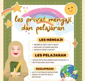 Les Ngaji / Les Pelajaran / Les Privat / Les Mengaji