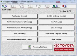 Katalog Elektronik Sparepart Forklift Toyota All Series