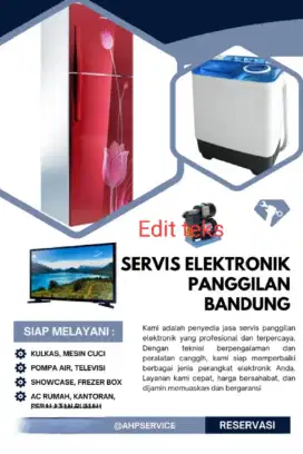 Jual jasa servis perbaikan elektronik