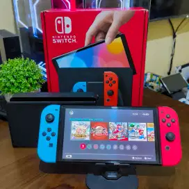 NINTENDO SWITCH OLED 256GB FULLSET MULUS FULLGAMES DUALBOOT