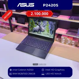 ASUS P2420S Intel Celeron N3150 HD 14inch RAM 8GB SSD 256GB Notebook