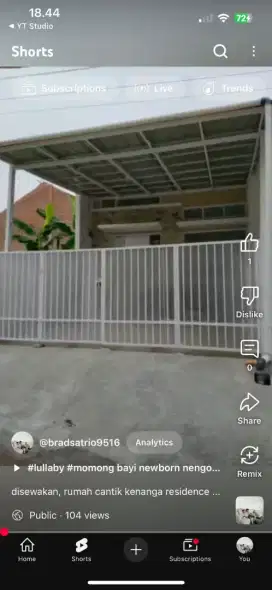 Disewakan kranggan permanent 3 kt 1 km