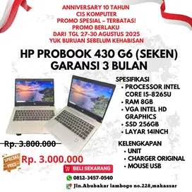 PROMO LAPTOP HP PROBOOK 430 G6 BERGARANSI