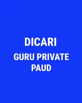 DICARI GURU LES PRIVATE - PAUD