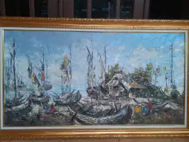 Lukisan kampung nelayan