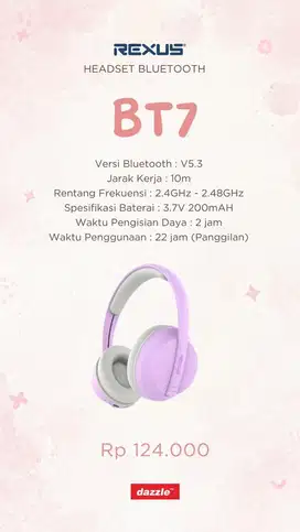 Headset Bluetooth Rexus BT7