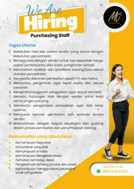 Staf Purchasing F&B