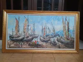 Lukisan perahu nelayan