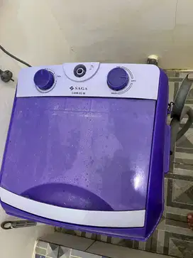 Mesin Cuci Mini 5kg - Merk SAGA 1 Tabung Mencuci & Pengering Portable
