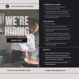 Membuka Lowongan Untuk Head Chef