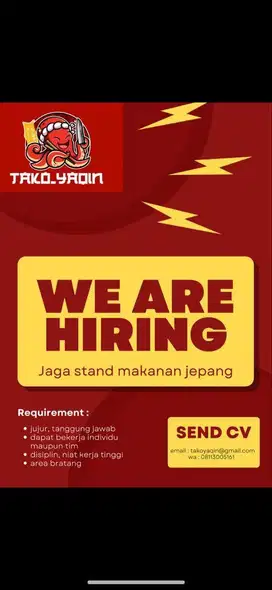Crew stand makanan