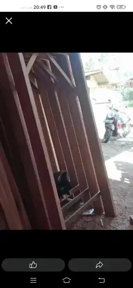 Kusen + Pintu nya ready dari kayu bekas Meranti oven berkualitas