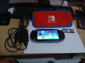 psvita fat oled original ofw 16gb + 3 kaset