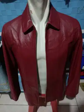 Jaket kulit asli import