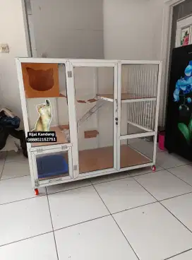 Kandang kucing alumunium