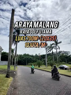 Tanah Kavling POROS JALAN UTAMA ARAYA MALANG Raya Golf Utama GMK03227