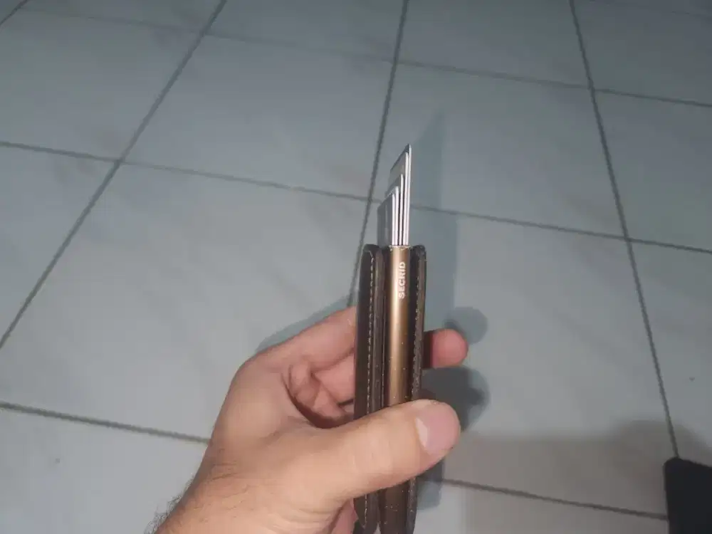 Pre-loved Secrid Wallet Saffiano Brown