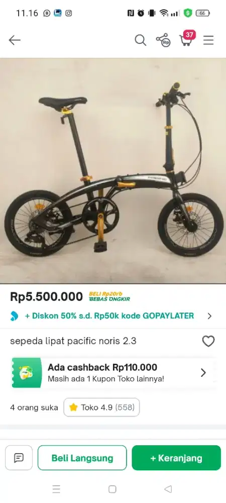 Sepeda di jual Murah 3.juta