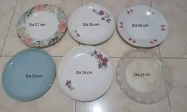 Piring Besar Jadul uk. 25 sd 27 cm