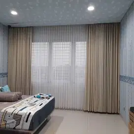 Grosir Gorden Blackout Pasang Skat Klinik Hordeng Pintu Gordyn Vitrase