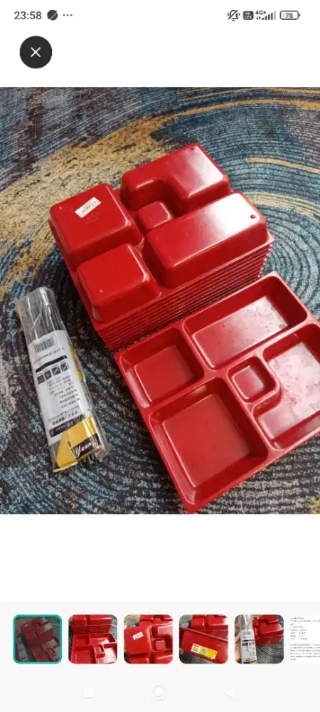 Piring bento melamin isi 10 pack merk dragon # free ongkir