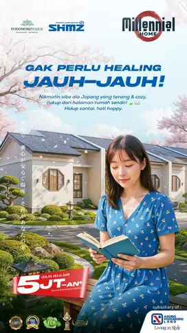 Rumah Baru Podomoro dengan gaya Jepang kerjasama Shimizu dijual cepat