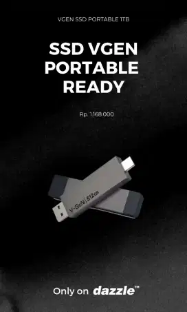 SSD PORTABLE VGEN 1TB GARANSI 5 TAHUN