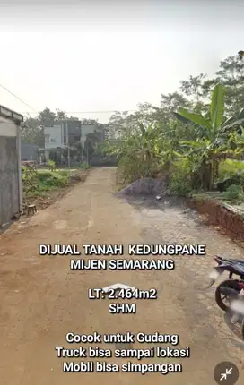 TANAH COCOK UNTUK GUDANG/ RUMAH, KEDUNGPANE, MIJEN, SEMARANG