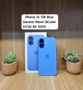 iPhone 16 Basic 128 Ultramarine BCukai Terdaftar