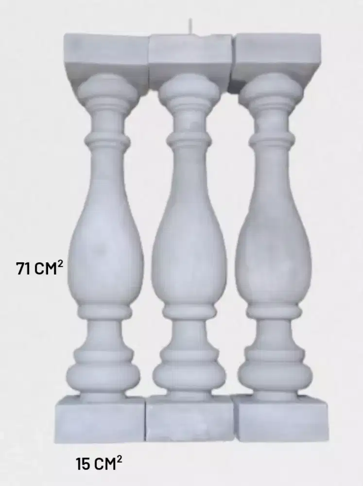 Pion Beton Tinggi 71 Cm - Pagar Beton