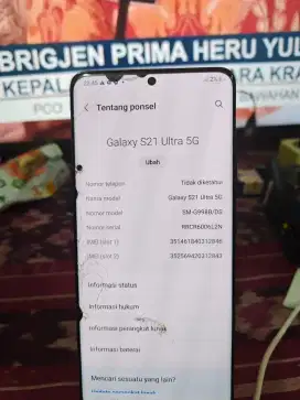 Samsung s21 ultra ram 12 minus retak abis jatoh