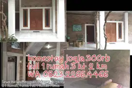 Sewa Harian Mingguan Bulanan Jogja, Full 1 Rumah, Furnis