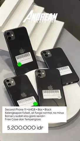 Second Iphone 11 64 gb ibox