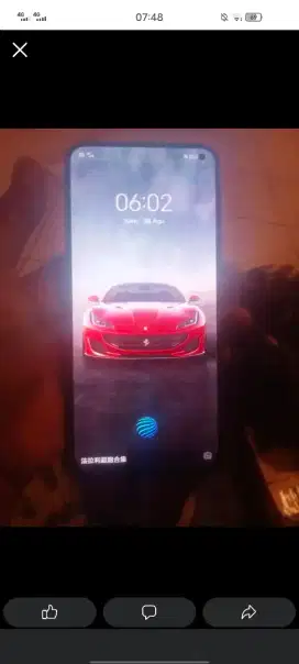 Jual hp Vivo s5 ram 8/128gb layar amoled sdik jari lyar liat di google