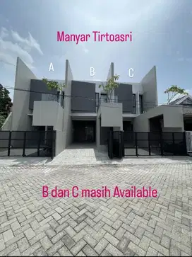 Jual rumah baru minimalis 2 lantai  Manyar Tirtoasri sisa 2 unit