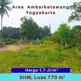 Tanah 5 Menit Dari Gerbang Tol Ambarketawang Gamping Yogyakarta SHMP