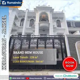 RUMAH MEWAH CLASSIC 3 LANTAI + ROOFTOP di KEBAGUSAN, JAKARTA SELATAN