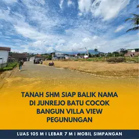 Tanah di Batu Junrejo Cocok Bangun Villa Murah