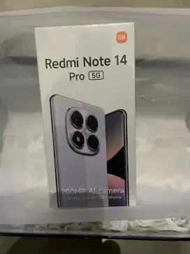New segel Redme note pro 14 5g 256gb purple