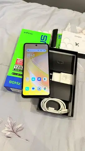 Dijual Infinix smart 6 Black 4/128GB Resmi Lengkap