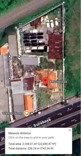 Disewakan Gudang Penyimpanan di Jl Raya Gilang