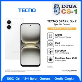 Tecno Spark Go 2 Ram 4Gb 64Gb Android Go 15 IP64 Splash Resistant