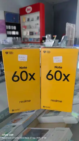 Realme Note 60X 4+4/64gb baru spesial promo