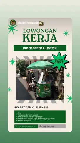 Rider Sepeda Listrik Coffee