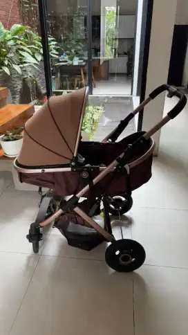 Stroller Belecoo Bayi Gold Brown