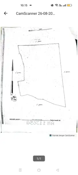 Dijual Tanah kosong 1,8 hektar
