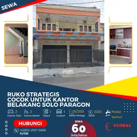 Ruko Strategis Cocok untuk Kantor Belakang Solo Paragon Mall
